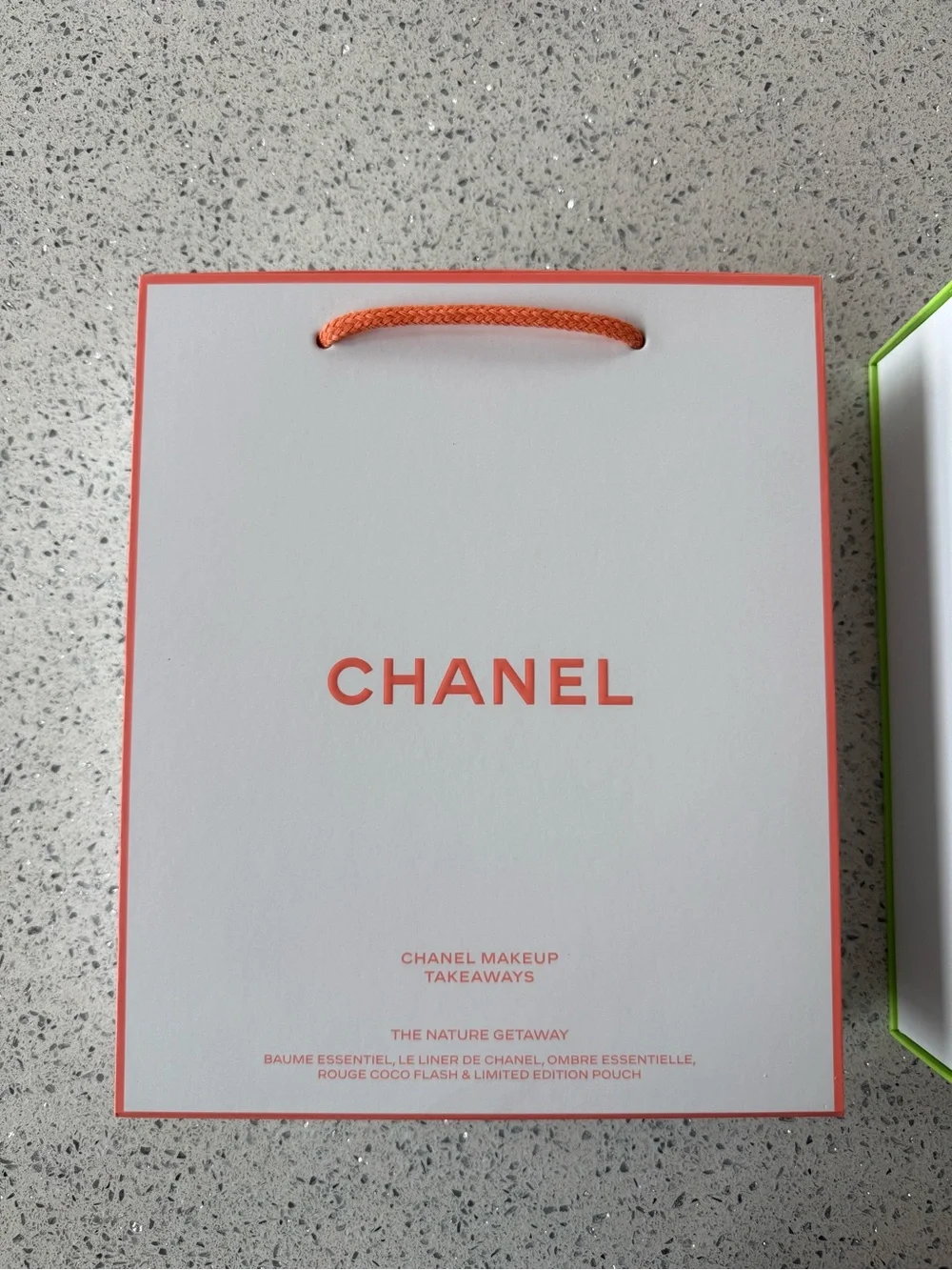 CHANEL Makeup Takeaways Pouch - Coral Orange Accent